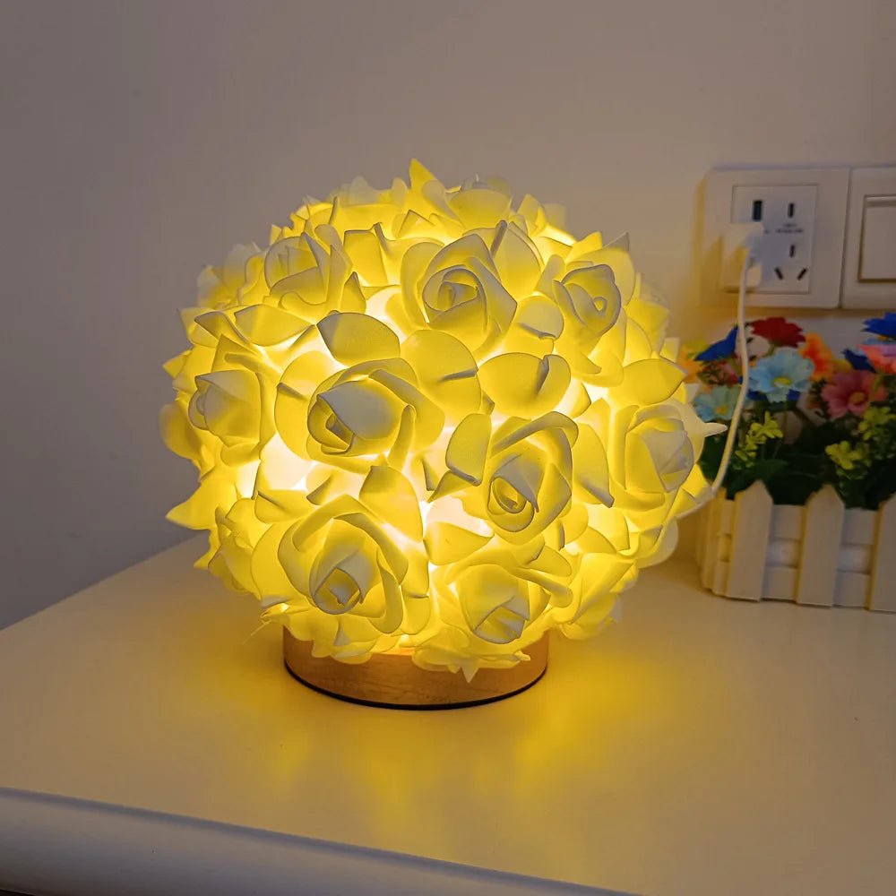 Glow Sphere Rose Lamp