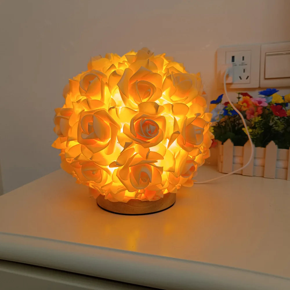 Glow Sphere Rose Lamp