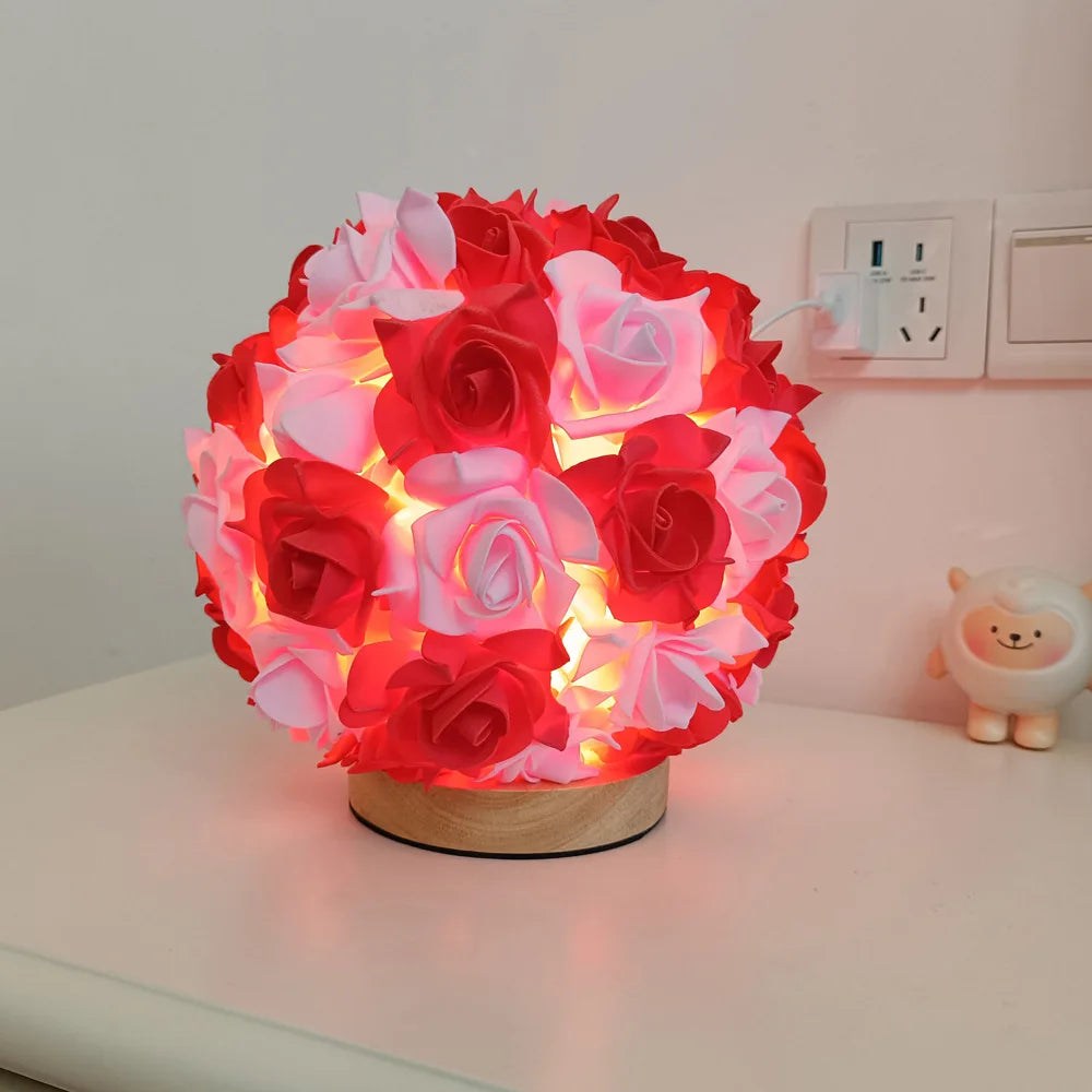 Glow Sphere Rose Lamp